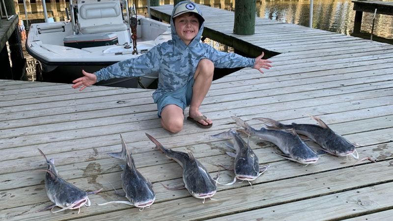Andrew Estes had a great 7th birthday trip to Marsh Island on May 29.