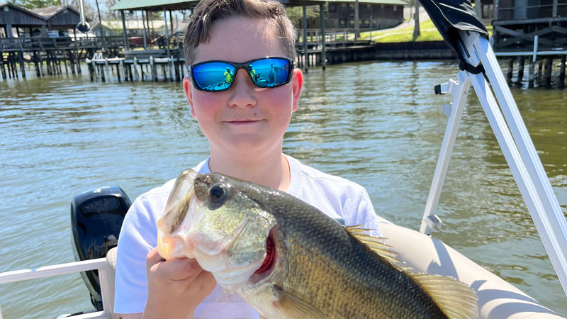 This 4-pound 7-ounce bass was caught in False River on May 27 by 14-year-old Tyler Cornwell Jr.