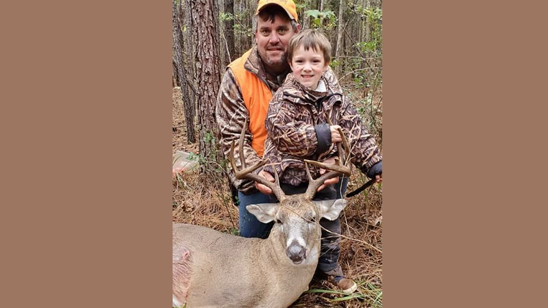 Five-year-old Barrett Segura was in the stand with his Pawpaw Randy, when Pawpaw took this stud on the morning of Nov. 6.
