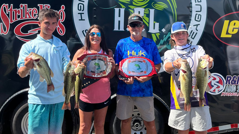 Fishing partners Maddox Williams and Eddie Hyatt Jr. won the High School Classic on Red River over the July 17 weekend.