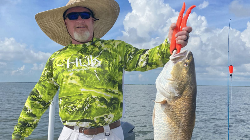 Steve Lemmons caught this redfish on a good fishing trip in early August.