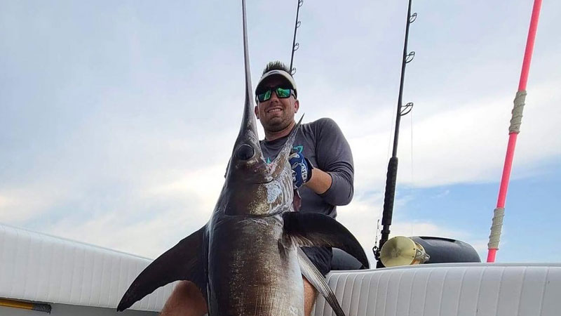 Tyler's 130-pound swordfish