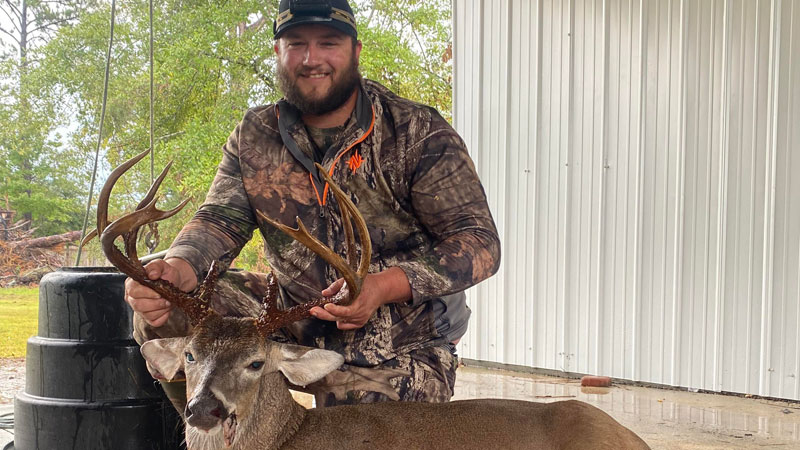 Jonathan Toten took down this big buck next to Clear Creek Wildlife Management Area.