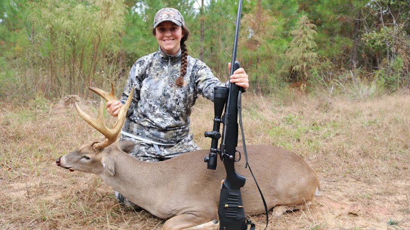 Lacy LaGrange killed this 8-point on Oct. 30, 2022 with a 7mm Remington Magnum.