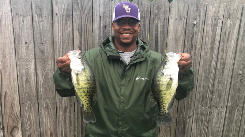 Maurice Smith caught these sac-a-lait about a month ago at a local lake near his home in Ward, Ark., which is about 25 minutes north of Little Rock.