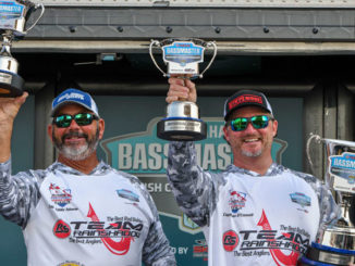 The Redfish World Series team of Edward Adams of Metairie, La., and Sean O'Connell of Mandeville, La., have won the 2022 Yamaha Bassmaster Redfish Cup Championship presented by Skeeter with a three-day total of 48 pounds, 3 ounces. (Photo by Andy Crawford/B.A.S.S.)