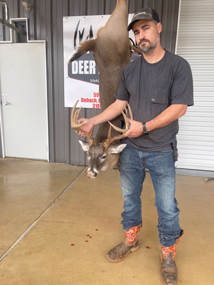 Brad Smith was hunting on private land owned by a friend in Lincoln Parish when he downed this 11-point buck on Oct. 29.
