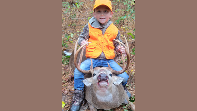 Father and son get 8-point buck