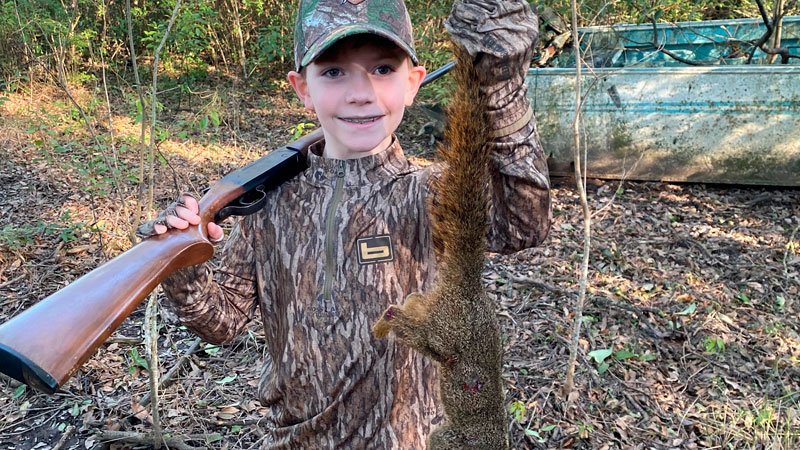Vincent Mayfield's first squirrel