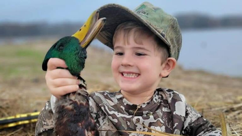 Dawson Vamvoras' first duck hunt