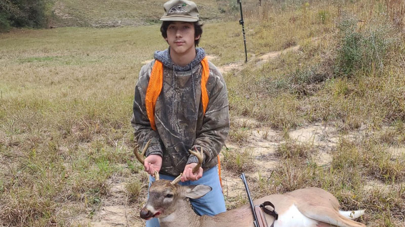 Hayden Boone's first buck