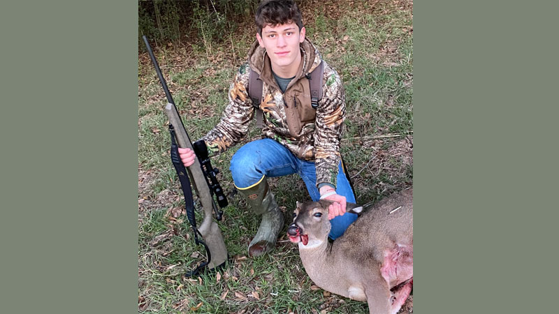 Cooper Reese with his first deer