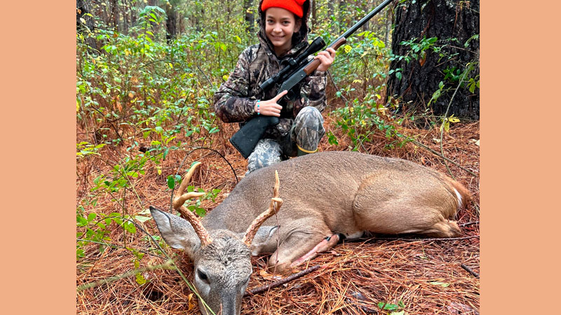 Lydia Lockwood shot her first deer