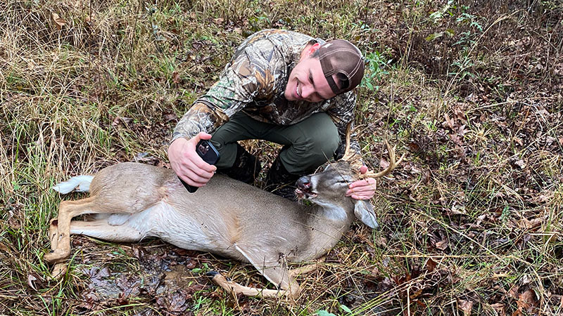 Preston Denn got his first deer on Dec. 30, 2022.