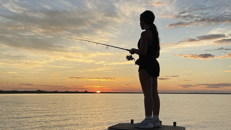 Redfish at sunrise for Whitney