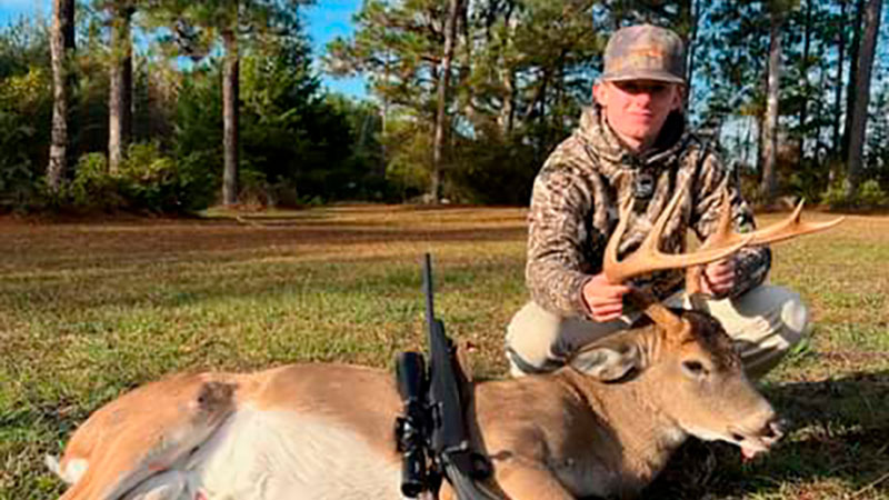 Jake Glass with his big buck