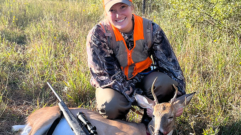 Ashley Boone took her first deer