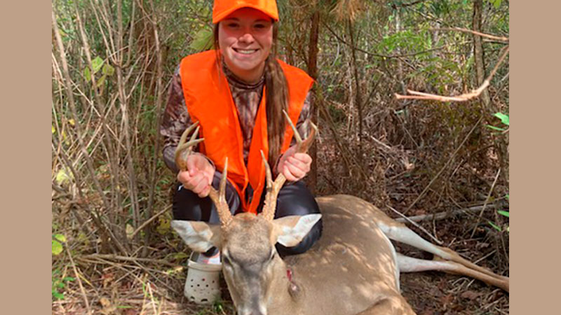 Bailie Middleton with her 8-point