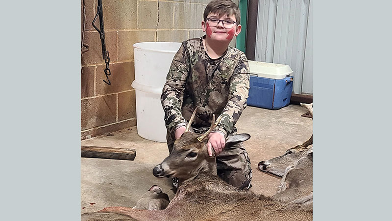Cooper Sullivan gets his first deer