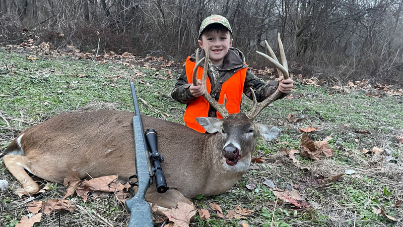 Ryan James harvested this 130-inch, 8-point at Togo Island on a hunt with his father, Jeremy James.
