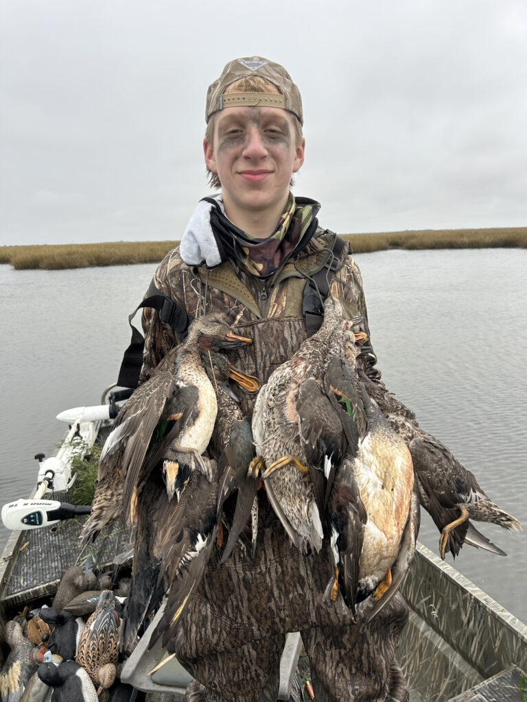 Blaine Wilbanks went duck hunting with his friend's dad at his lease by Lake Catherine.