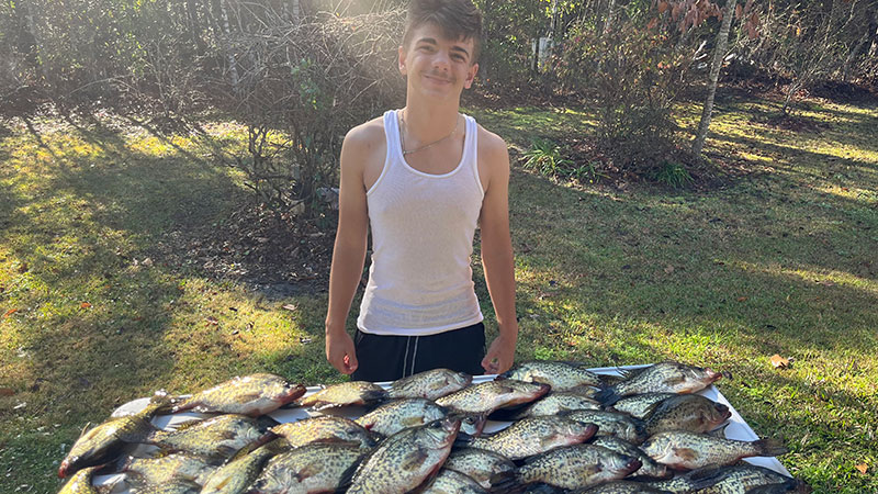 Austin Dabdoub slaying sac-a-lait