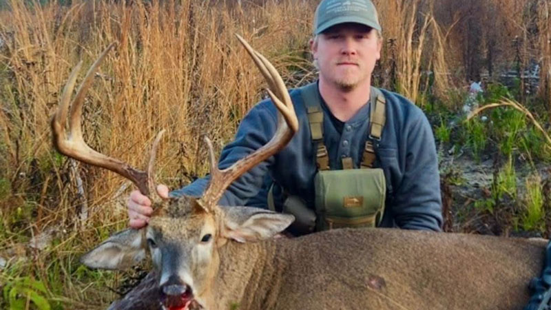 Kale Killingsworth took this monster 8-point buck in Folsom, La., on Dec. 12, 2025.