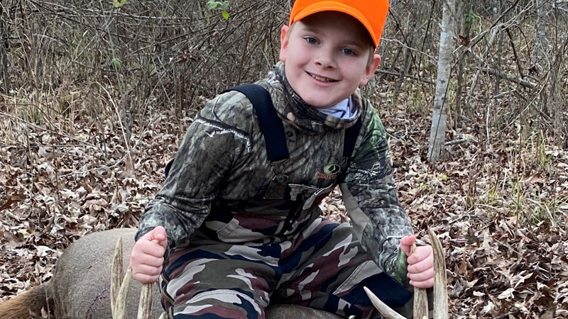 Phillip Hammond, 9, of Vidalia killed this 10-point buck on Dec. 29 in northern Concordia Parish.