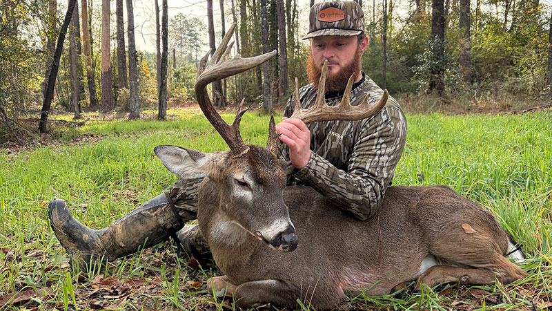 Tristan Jenkins killed this great buck with 22-inch main beams and a 17.5-inch inside spread on Dec. 16, 2025.