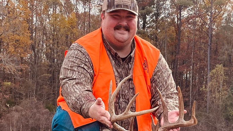 W. Ian Pope got this nice Bossier Parish buck right on the Red River on Dec. 15, 2025.