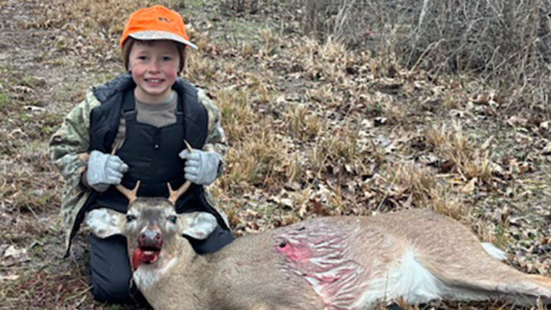 Kole Devillier, 5, got this Avoyelles Parish, Area 6, 4-point, his biggest buck so far, on Jan. 25, 2026.