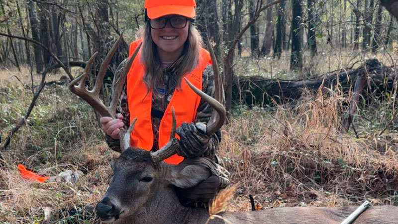 Kailey Richard got this great buck on Dec. 6 in Natchitoches Parish.