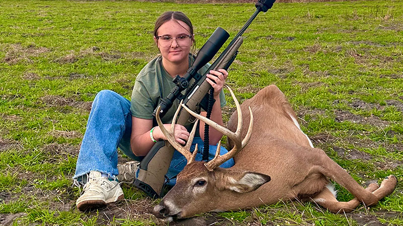 Emmy Lewis with the 8-point she got with a 22 ARC Vernon on Dec. 26, 2025.