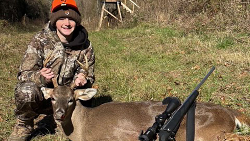 Jaxon Core's first deer