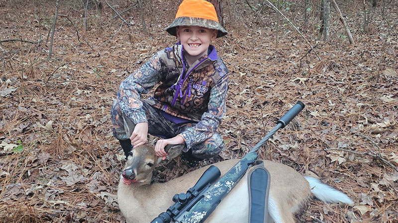 Carlee Burns' first deer