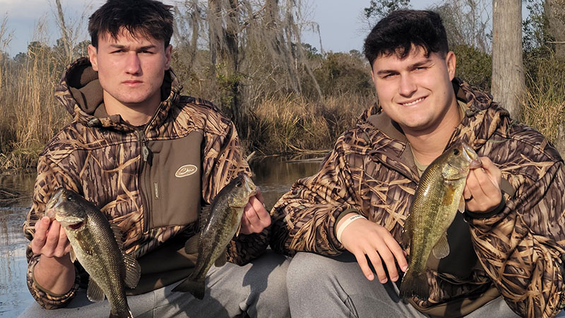 Noah and Joshua Chauppetta with bass