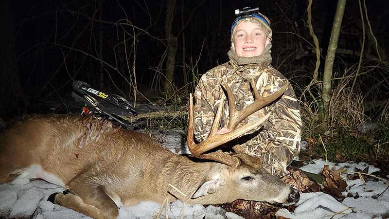 William Debnam's first bow buck