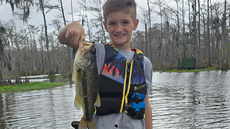 Fletcher Pelt's first bass