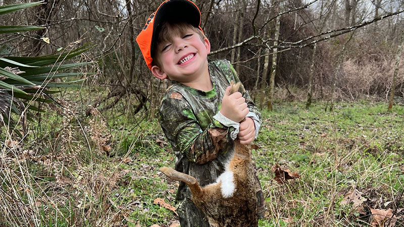 Nicholas LeBlanc on a rabbit hunt