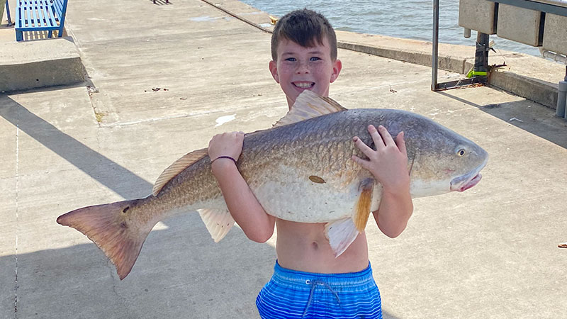 Chandler Jeansonne's first redfish