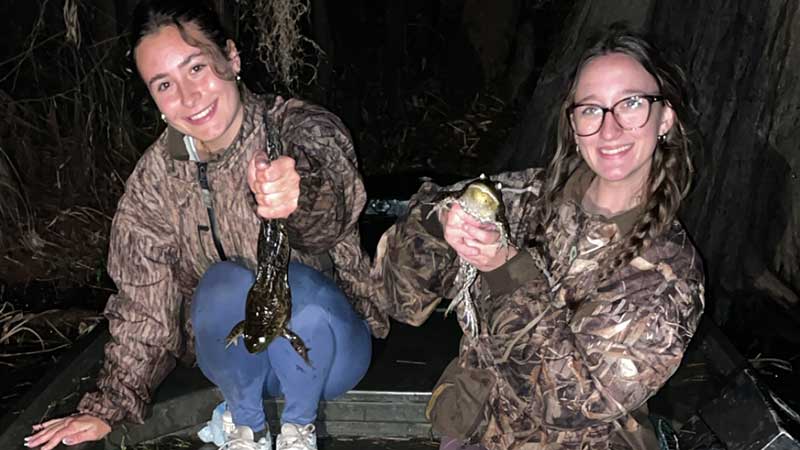 St. Mary Parish frogging trip