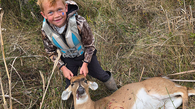 Brooks Landry's first deer