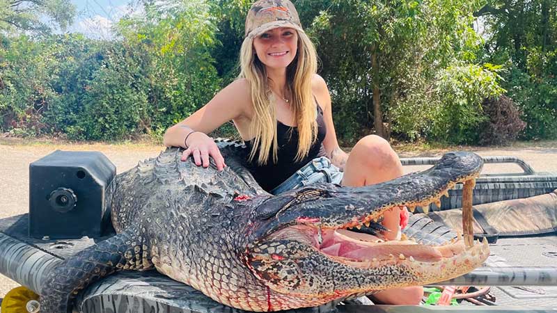 Rhiannon Miklosey's big alligator
