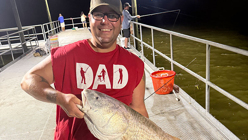 Chris Gisclair's 40-inch redfish