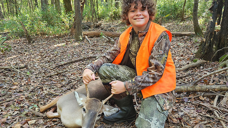 Matthew Gray's first deer