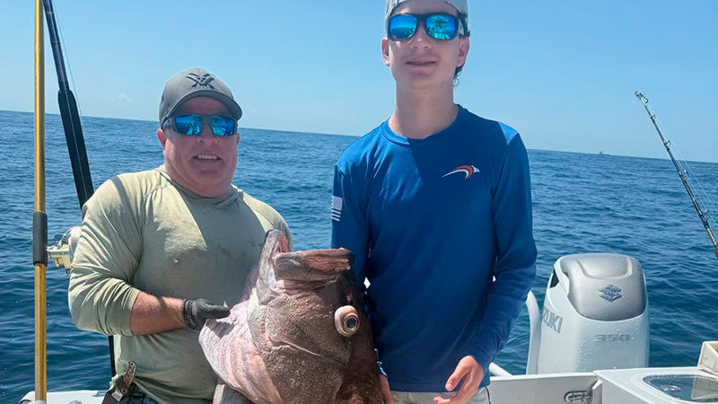 Dax Hidalgo's huge snowy grouper