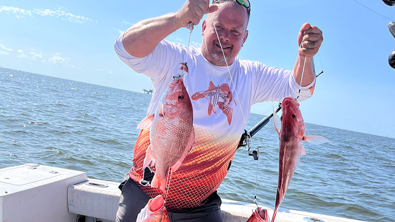Randy Champagne's limit of red snapper