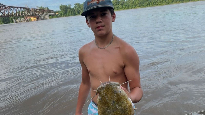 Easton Soileau's flathead catfish