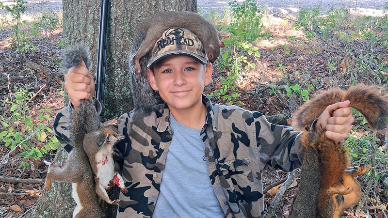 Beau Barnhart's eight squirrels