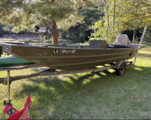 1997 Tim’s Marine Al weld Flat Boat